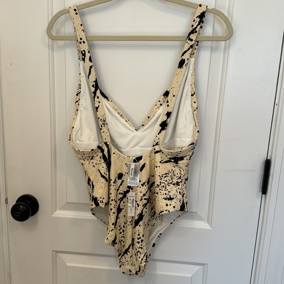*NEW* MADEWELL SECOND WAVE MAILLOT SPECKLED TIGER ONE PIECE SWIMSUIT XL - Picture 7 of 11